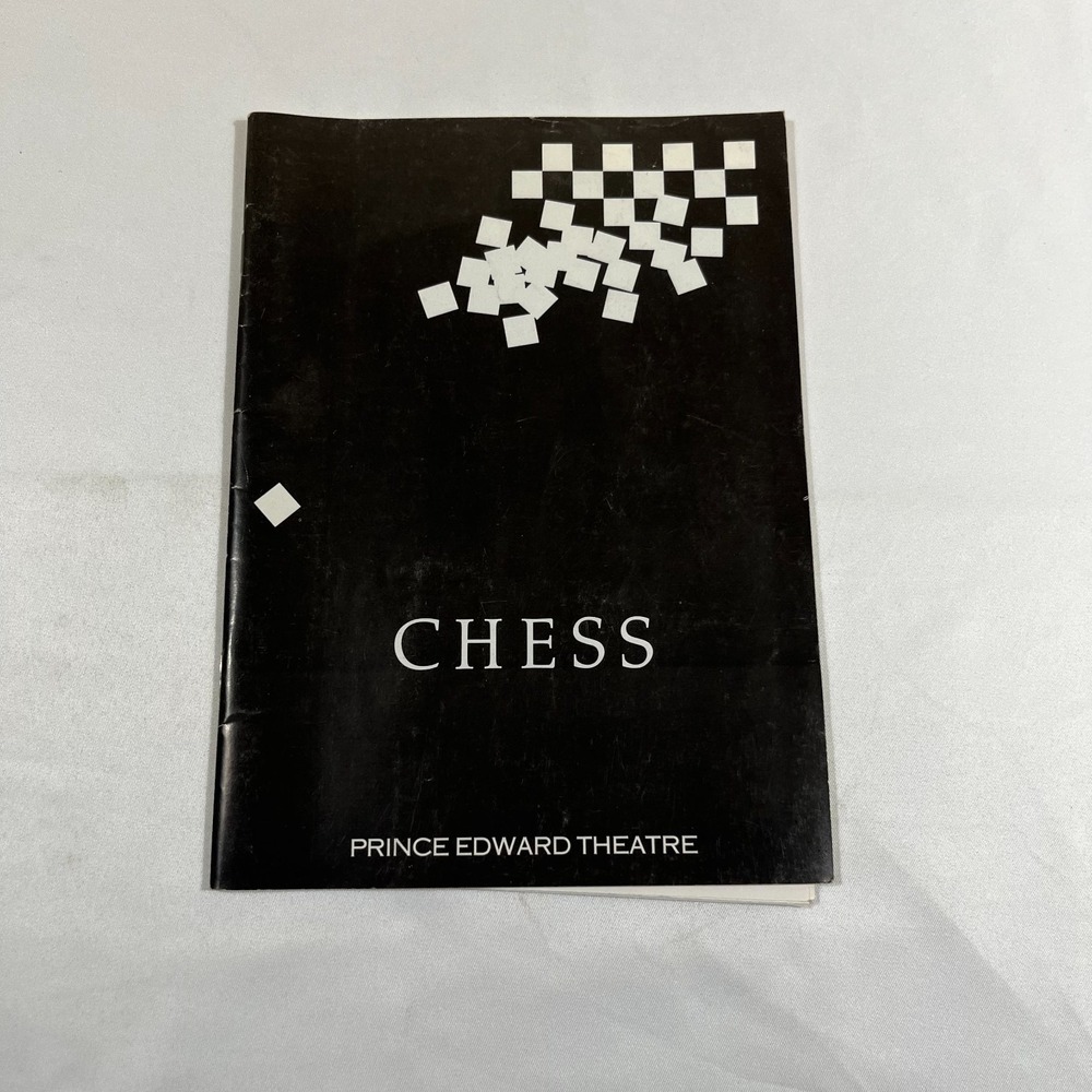 1986 Chess Musical Program Prince Edward Theatre London Elaine Paige ABBA Vtg